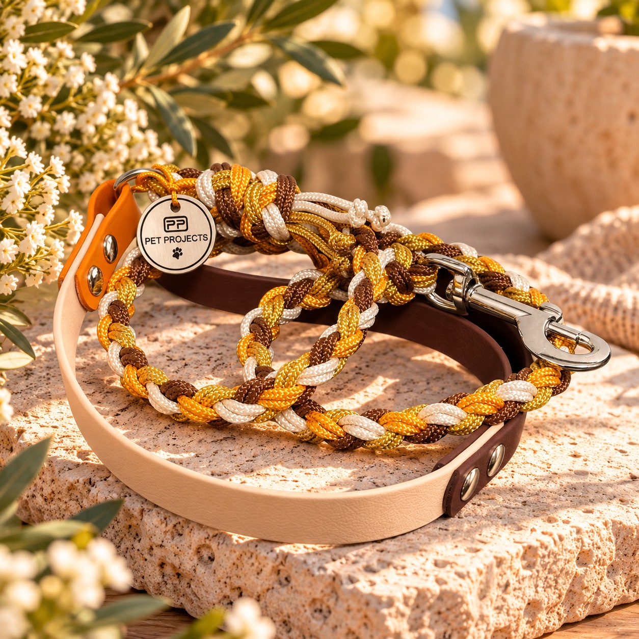 Collare Intrecciato Caramel